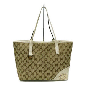 GUCCI Tote Bag GG Off White